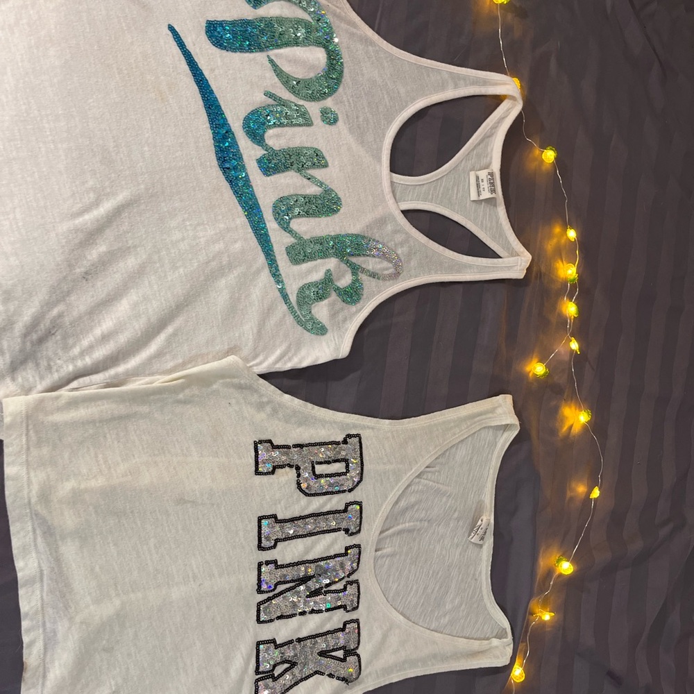 Victoria’s Secret pink tank tops
